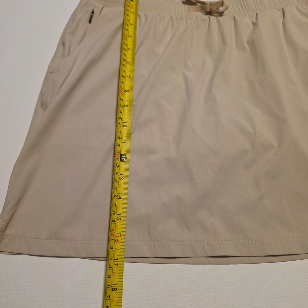 Cloudveil Active Athletic Skort Built-in Shorts Tan Beige Size Medium - Picture 4 of 10
